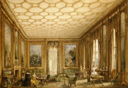 View Of A Jacobean-Style Grand Drawing Room od 