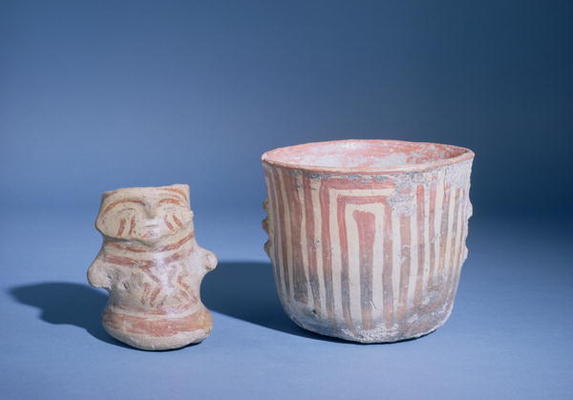Vessels from Hacilar, Turkey, c.5500-00 BC (painted pottery) od 