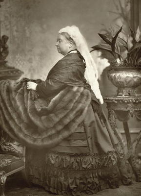 Victoria (1819-1901): full length portrait photograph by Stanislas Walery (fl.1884-98) od 