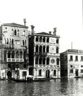 View of (LtoR) Palazzo Barbaro and Palazzo Dario (b/w photo)