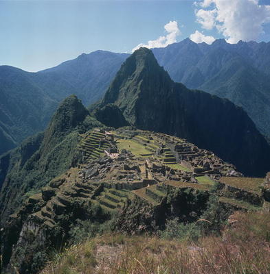 View of the citadel, Pre-Columbian Inca, probably built during the reign of Inca Pachacutec Yupanqui od 