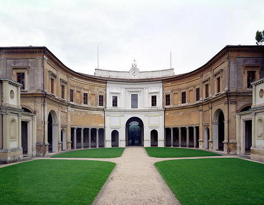 View of the courtyard facade, designed by Giacomo Vignola (1507-75) 1551-55 (photo) od 