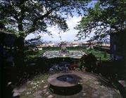 View of the garden and fountains, designed for Cardinal Giovanni Francesco Gambara by Giacamo Vignol