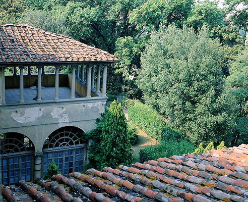 View of the Loggia from the South West, Villa Medicea di Careggi (photo) od 