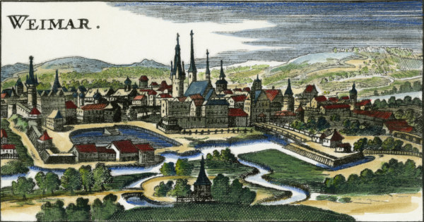 Weimar / Kupferstich um 1650 od 