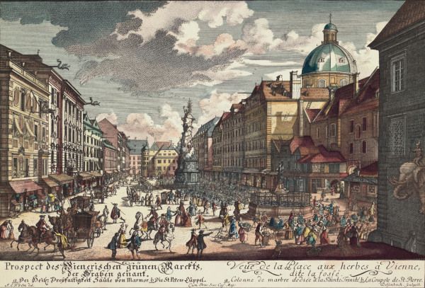Vienna, View of the Viennese Graben od 