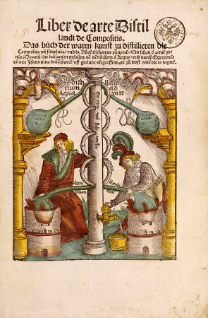 Woodcut Illustration From Grosses Destillierbuch By Hieronymus Brunschwig, 1512 od 