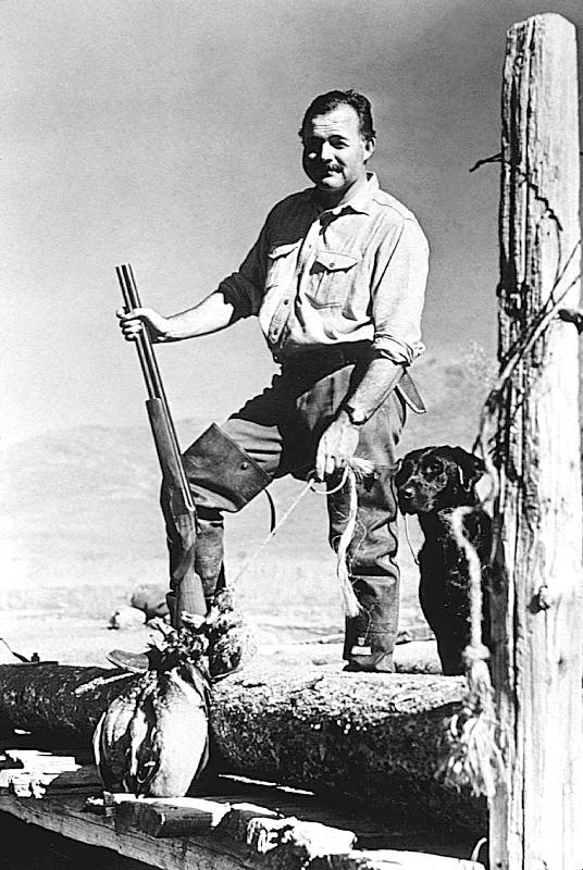 writer Ernest Hemingway in Idaho od 