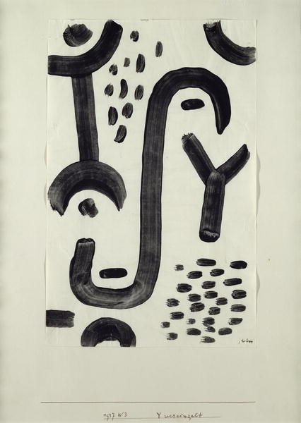 Y isolated, 1937 (no 243) (coloured paste on paper on cardboard)  od 