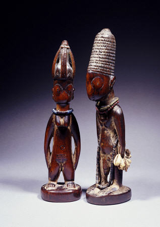 Yoruba Female And Male Ibeji Figures od 