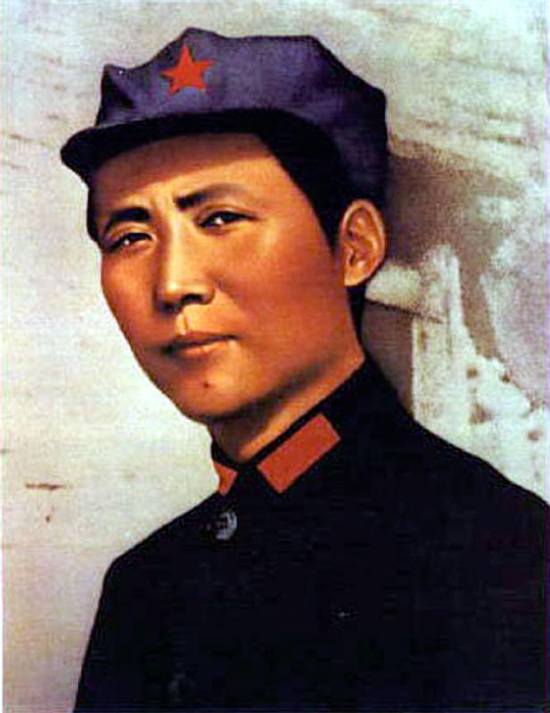 young Mao Tse Zedong poster for 1000 years of life for President Mao c. 1921 at time of creation of  od 