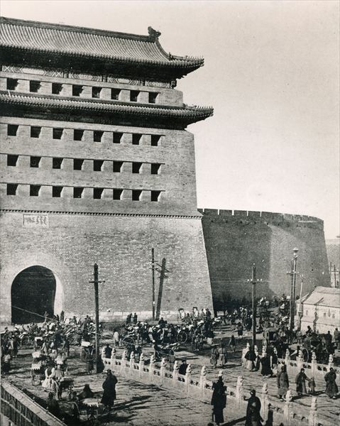 Zhengyangmen, traditionally called ''the Front Gate'', Beijing, illustration from ''Le Monde Illustr od 