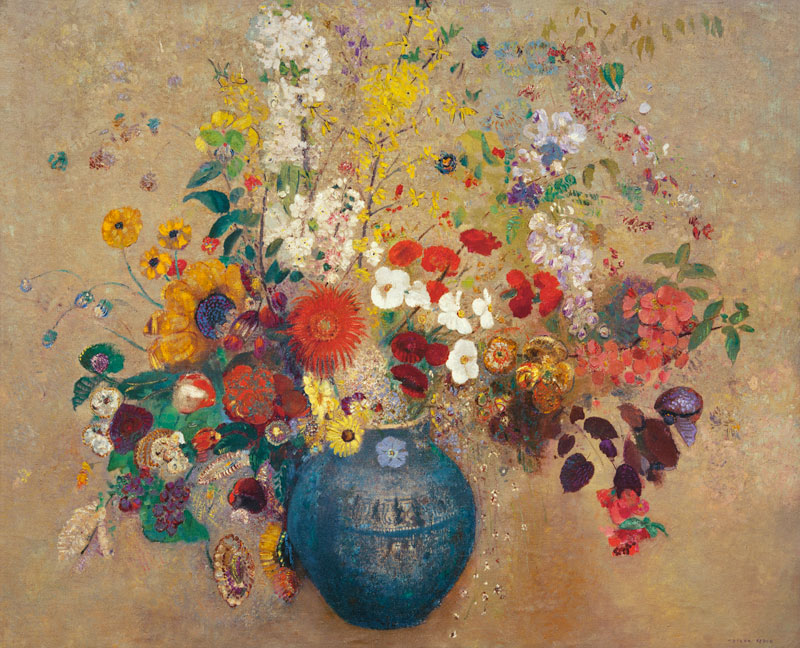 Bouquet of flowers od Odilon Redon