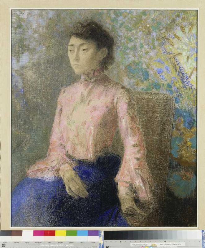 Portrait the Mlle Chaire od Odilon Redon