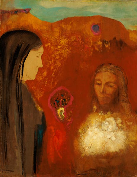 Christ and the Samariterin od Odilon Redon