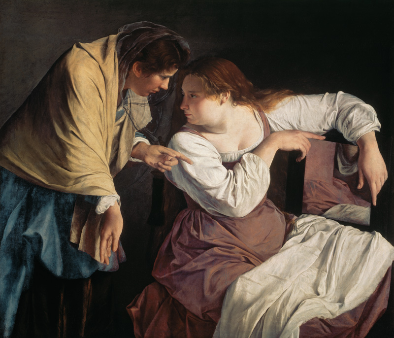 Martha Reproving Her Sister Mary od Orazio Gentileschi