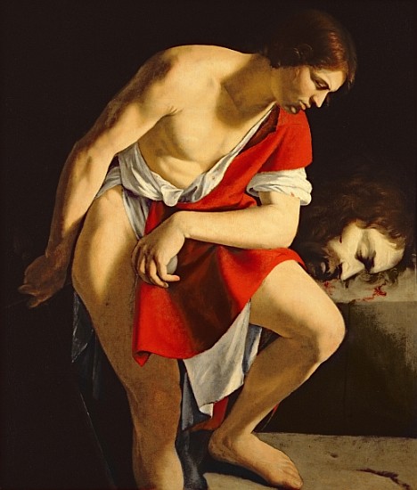 David contemplating the head of Goliath od Orazio Gentileschi