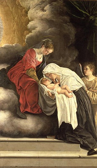 Madonna and Child with St. Frances of Rome od Orazio Gentileschi