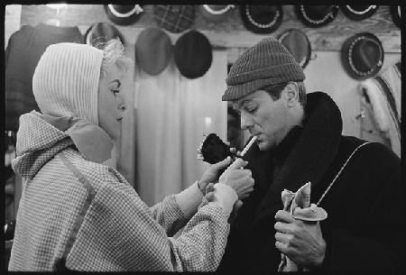 Janet Leigh and Tony Curtis at the Winter Olympics, Squaw Valley, California