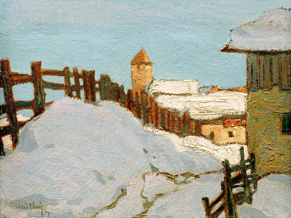 Village in winter od Oskar Mulley