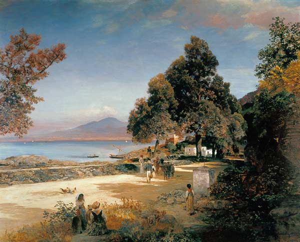 Golf of Naples od Oswald Achenbach