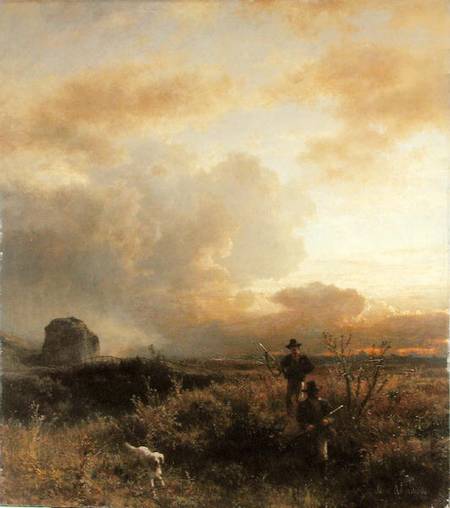 Clearing Thunderstorm in the Countryside od Oswald Achenbach