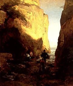 Entry to the grotto od Oswald Achenbach