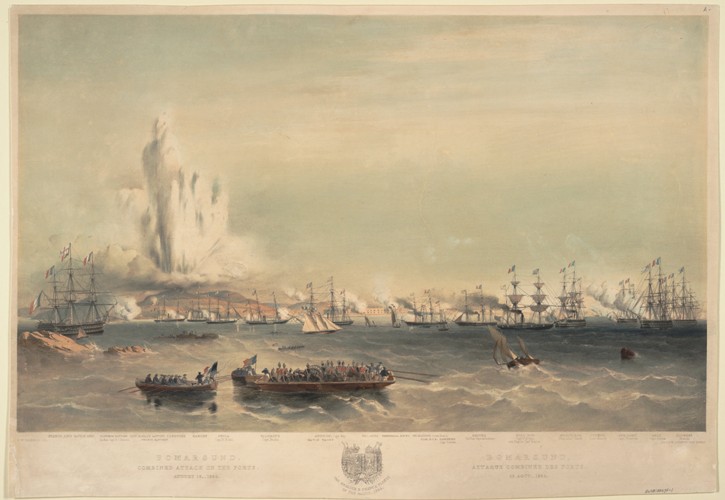 Bomarsund. Combined attack on the forts. August 15, 1854 od Oswald Walter Brierly