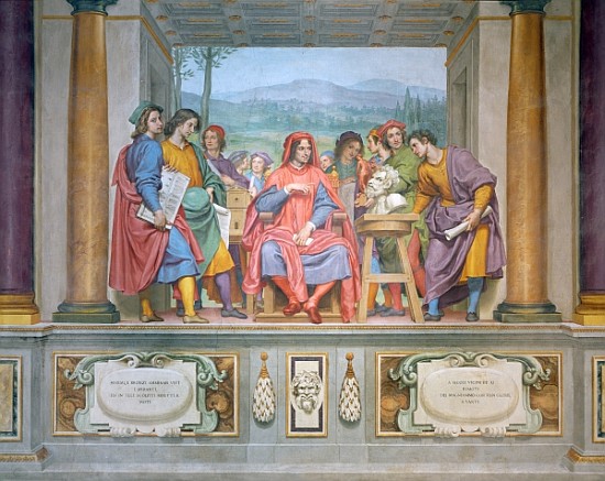 Lorenzo amongst the artists od Ottavio Vannini