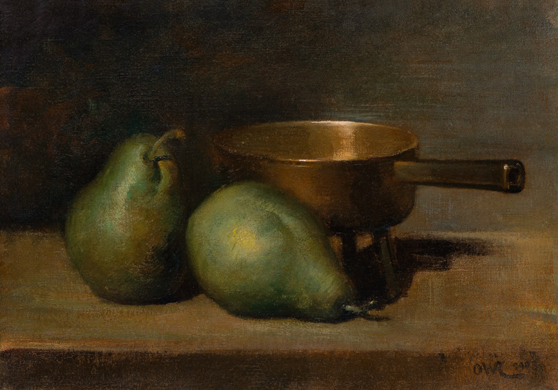 Still Life with Pears and Casserole od Ottilie Roederstein
