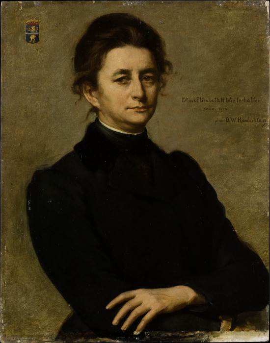 Portrait of Dr. Elisabeth Winterhalter od Ottilie Roederstein