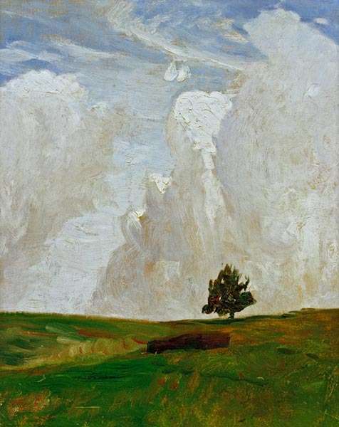 Wolkenberge od Otto Modersohn