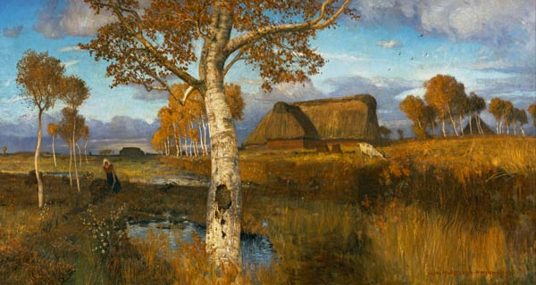 The Marsh in Autumn od Otto Modersohn