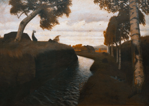 Moorkanal od Otto Modersohn