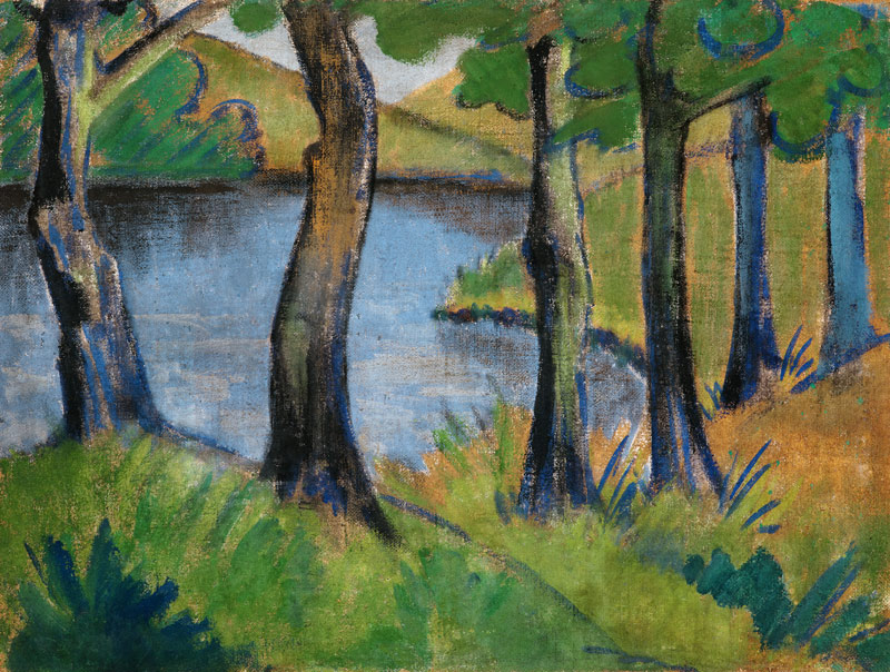Waldsee od Otto Mueller