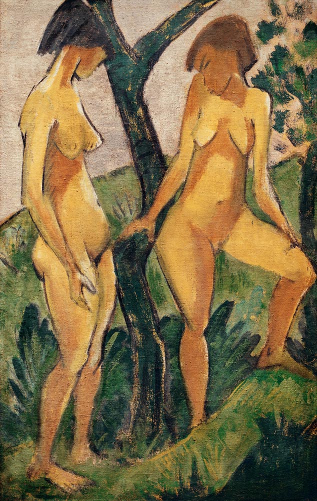 Zwei Mädchen od Otto Mueller