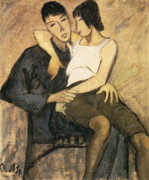 Sedentary couple od Otto Mueller