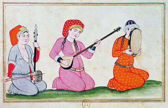 Musicians, from ''Costumes de la Cour et de la Ville de Constantinople'' od Ottoman School