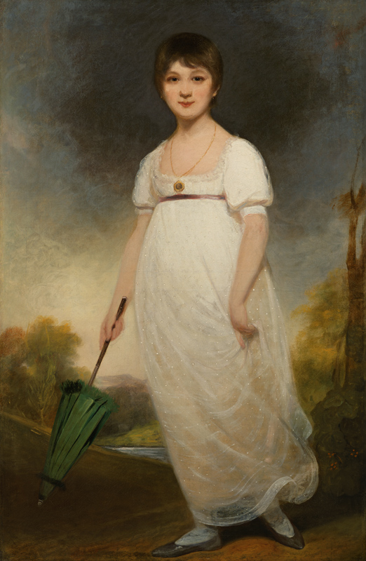 Portrait of Jane Austen (1775-1817) the 'Rice Portrait' od Ozias Humphry
