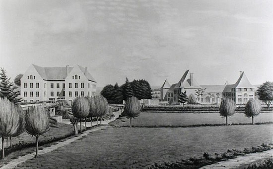 View of the Two Mills of Angecourt, founded in 1812 Baron Neuflize  od P. Dujardin