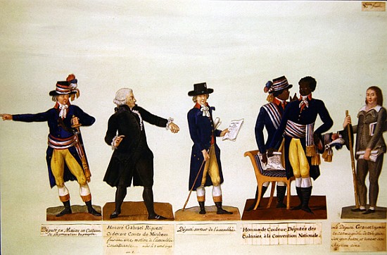 Deputies of the National Convention, Mirabeau and Deputy Granet. c.1794-5 od P. A. Lesueur