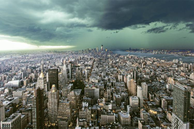 New-York under storm od Pagniez