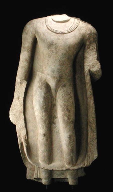 Standing figure of the Buddha (head missing), Gandhara od Pakistani School