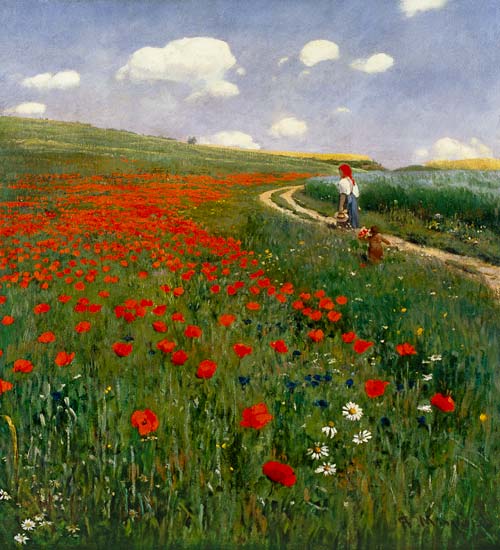 The Poppy Field od Pal Szinyei Merse