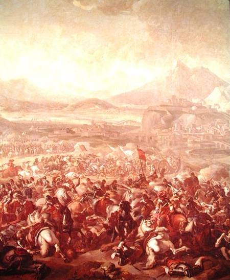 The Battle of Montjuic od Pandolfo Reschi