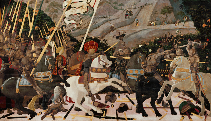 Niccolò da Tolentino in the battle of San Romano od Paolo Uccello