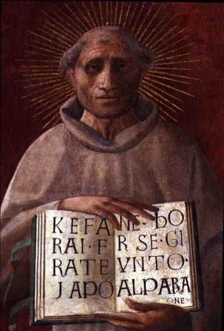 The Blessed Jacopone da Todi (c.1230-1306) od Paolo Uccello