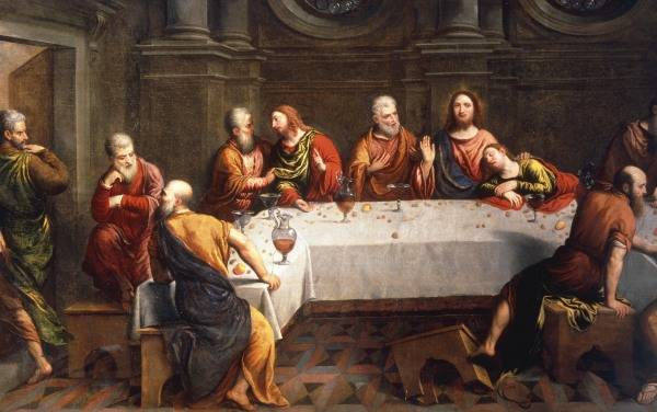 P.Bordone / Last Supper / Paint./ C16 od Paris Bordone