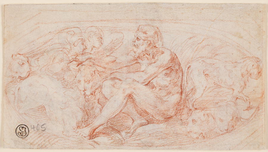Daniel in der Löwengrube od Parmigianino