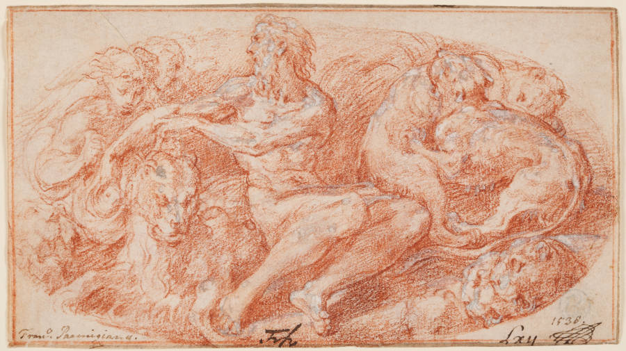 Daniel in der Löwengrube od Parmigianino